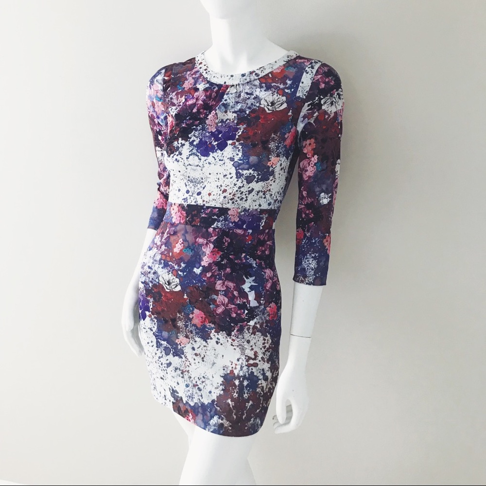 H&M • Floral Print Satin Dress - Picture 6 of 8
